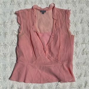Ann Taylor pink blouse.